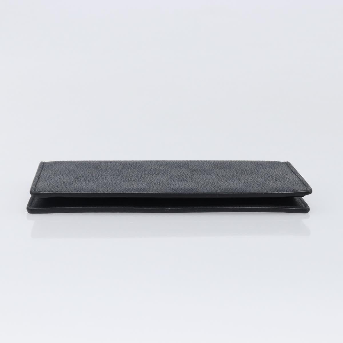 LOUIS VUITTON Damier Graphite Portefeuille Plaza Wallet N62665 LV Auth 203066V