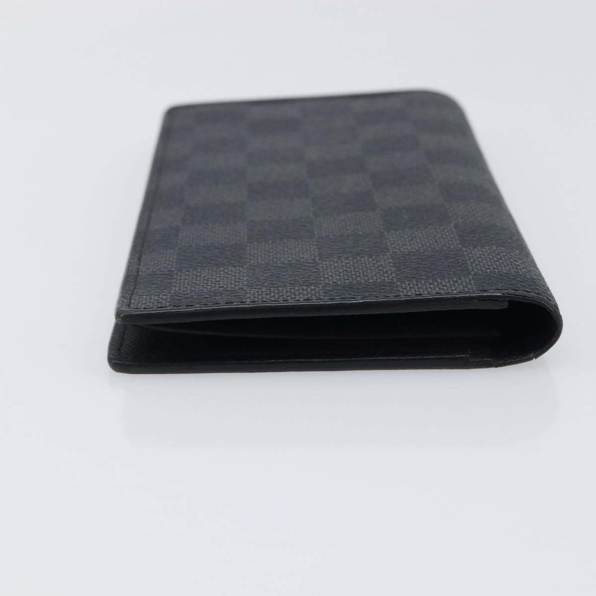LOUIS VUITTON Damier Graphite Portefeuille Plaza Wallet N62665 LV Auth 203066V