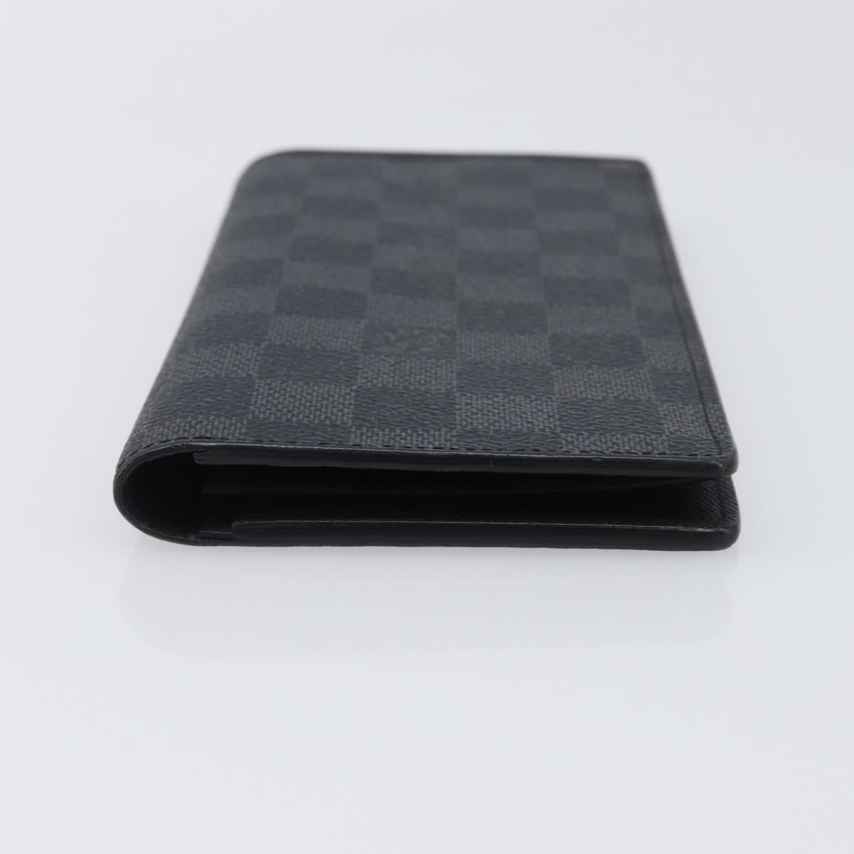 LOUIS VUITTON Damier Graphite Portefeuille Plaza Wallet N62665 LV Auth 203066V
