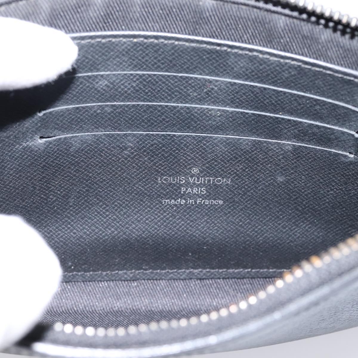 LOUIS VUITTON Monogram Eclipse Pochette Discovery PM Pouch M44323 LV Auth 203067