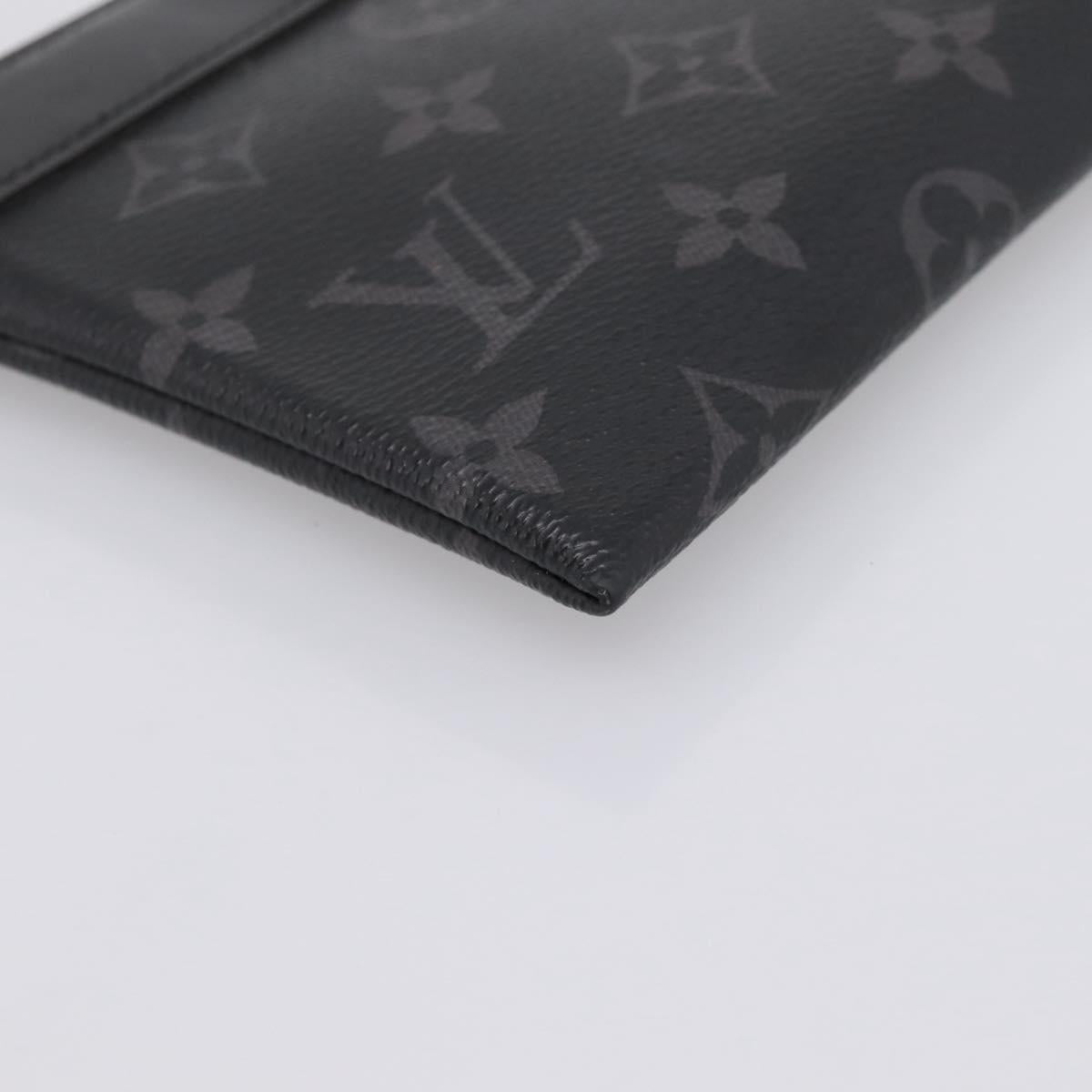 LOUIS VUITTON Monogram Eclipse Pochette Discovery PM Pouch M44323 LV Auth 203067