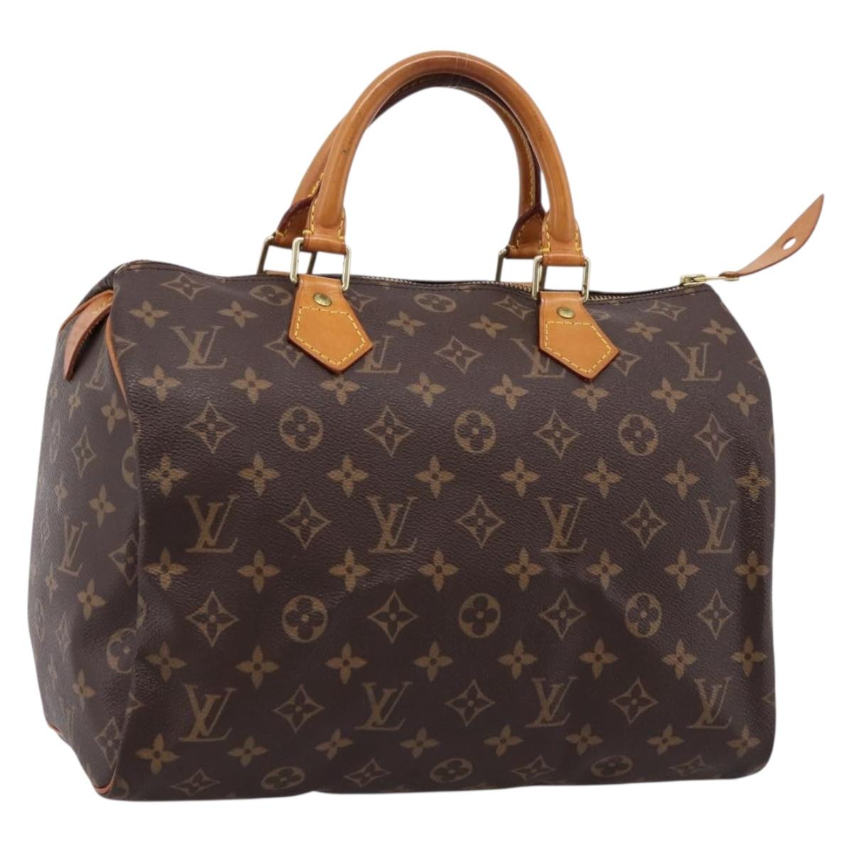 LOUIS VUITTON Monogram Speedy 30 Hand Bag M41526 LV Auth 203068