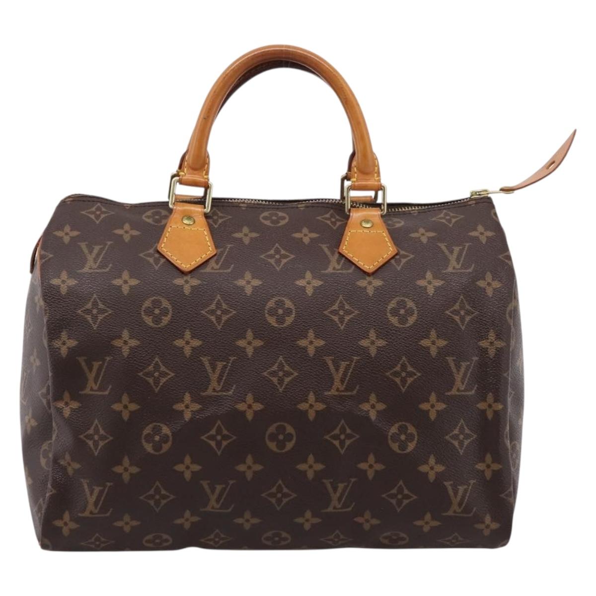 LOUIS VUITTON Monogram Speedy 30 Hand Bag M41526 LV Auth 203068