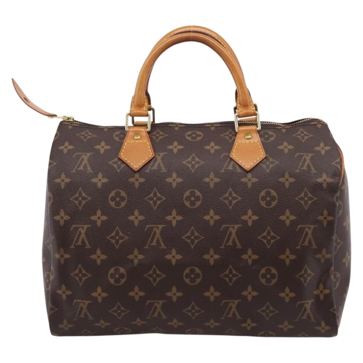 LOUIS VUITTON Monogram Speedy 30 Hand Bag M41526 LV Auth 203068