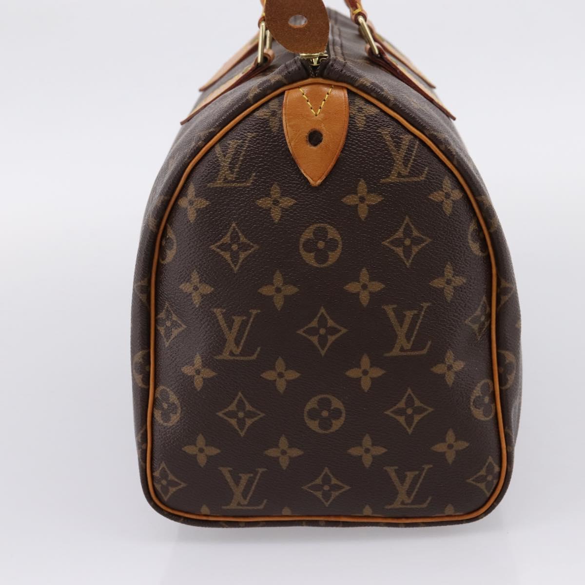 LOUIS VUITTON Monogram Speedy 30 Hand Bag M41526 LV Auth 203068