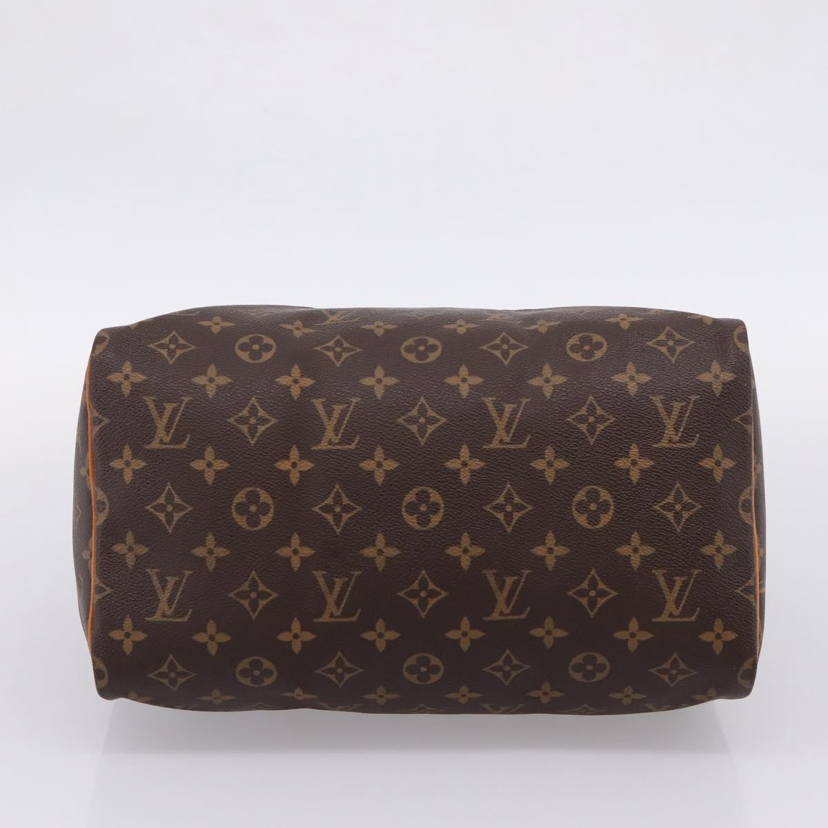 LOUIS VUITTON Monogram Speedy 30 Hand Bag M41526 LV Auth 203068