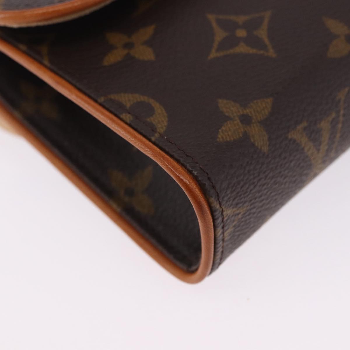 LOUIS VUITTON Monogram Pochette Florentine Waist Bag M51855 LV Auth 203071V