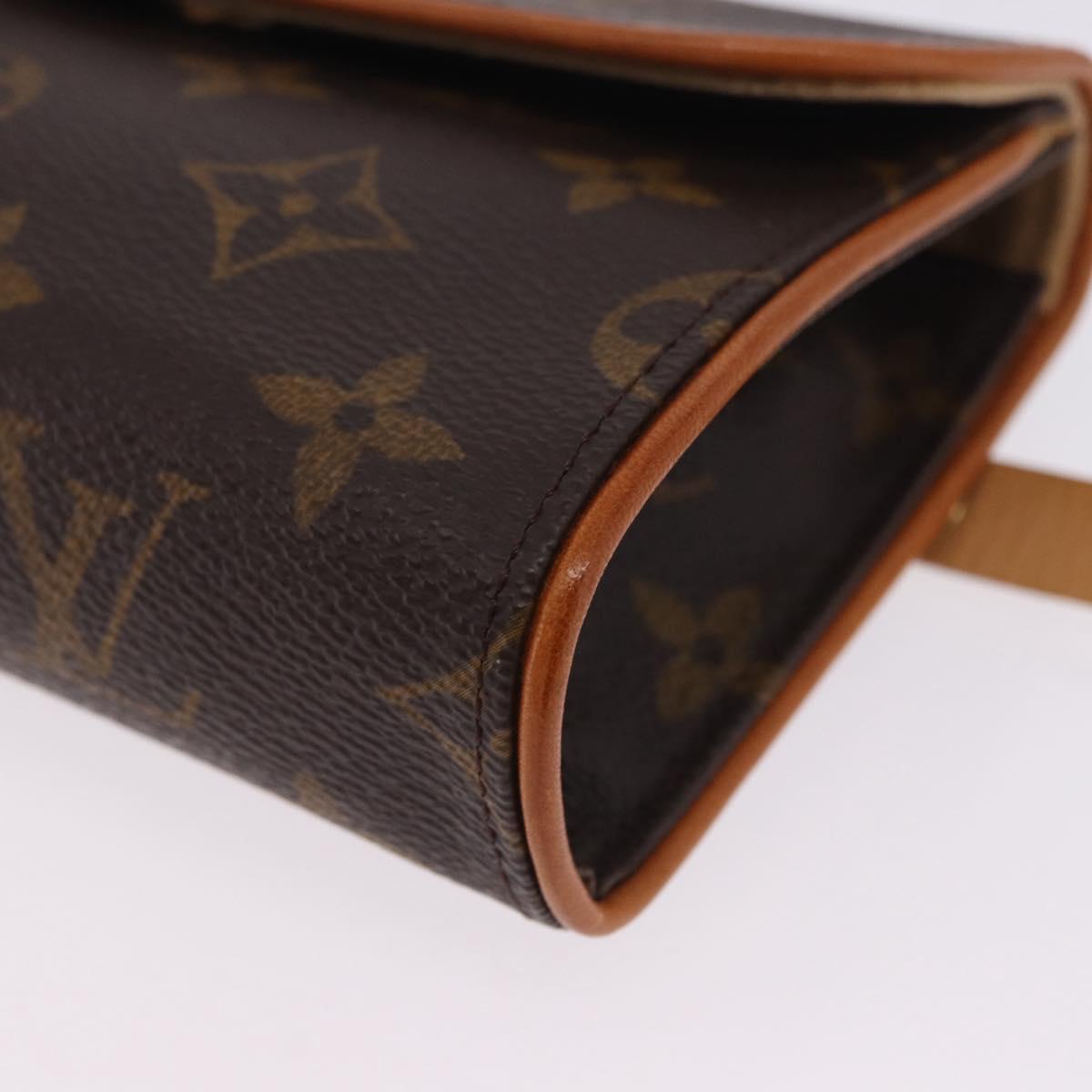 LOUIS VUITTON Monogram Pochette Florentine Waist Bag M51855 LV Auth 203071V