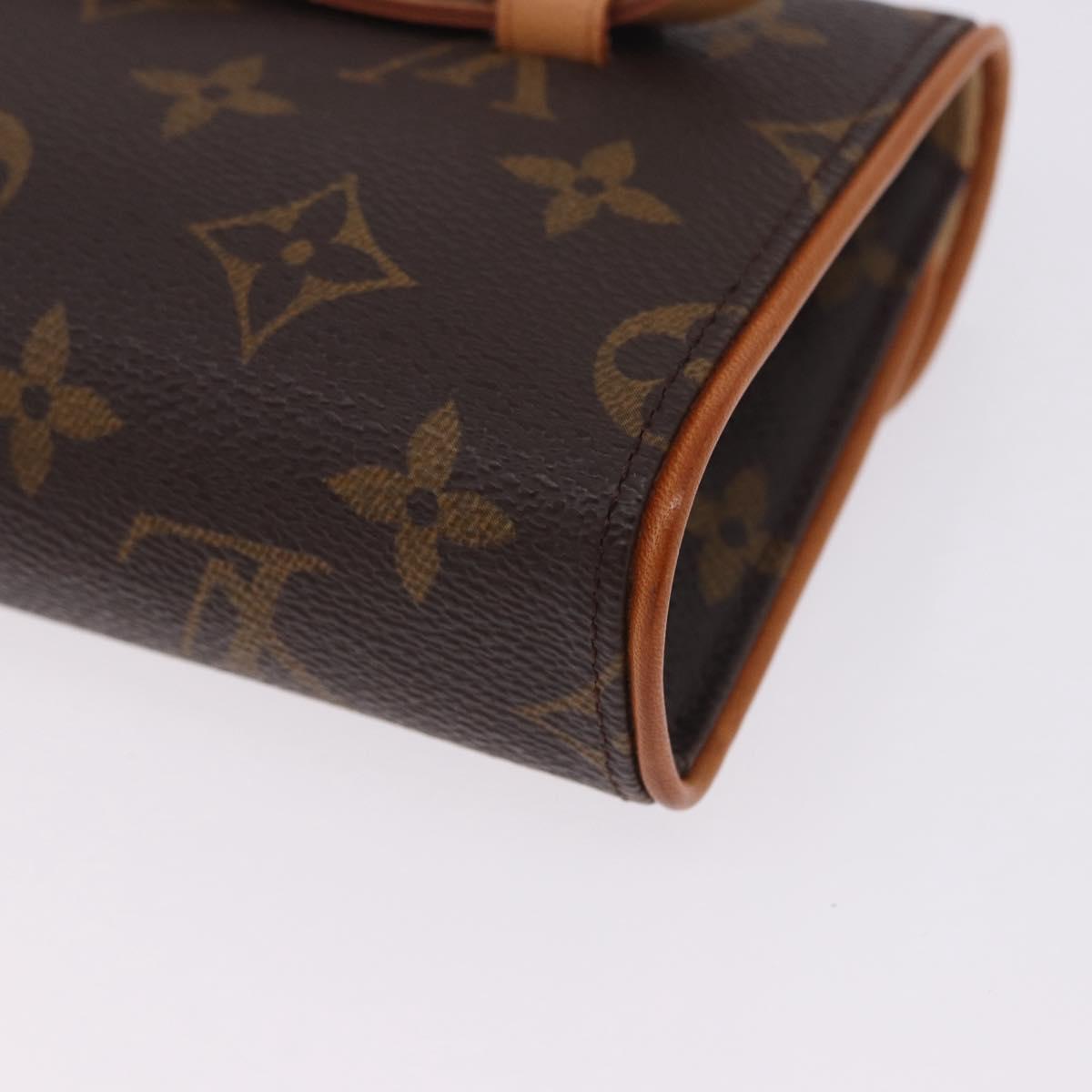 LOUIS VUITTON Monogram Pochette Florentine Waist Bag M51855 LV Auth 203071V