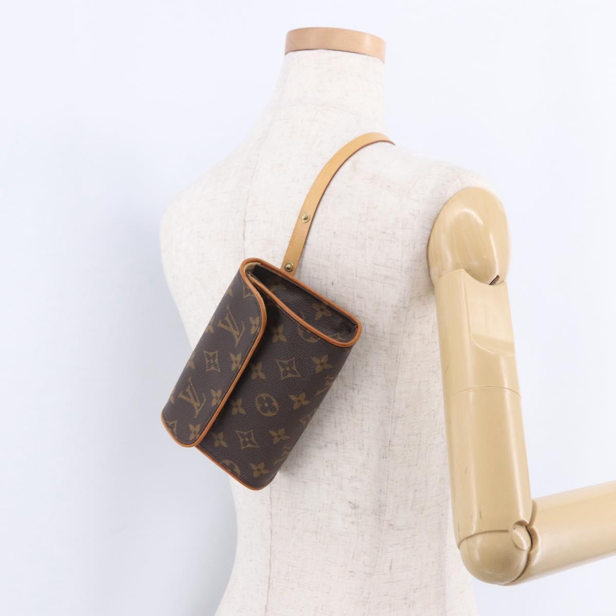 LOUIS VUITTON Monogram Pochette Florentine Waist Bag M51855 LV Auth 203071V