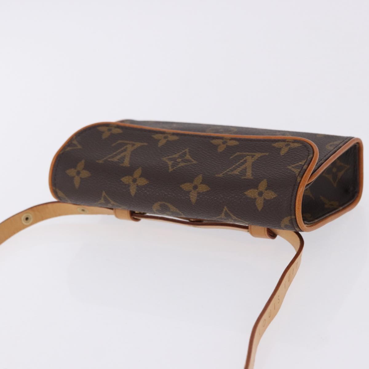 LOUIS VUITTON Monogram Pochette Florentine Waist Bag M51855 LV Auth 203071V