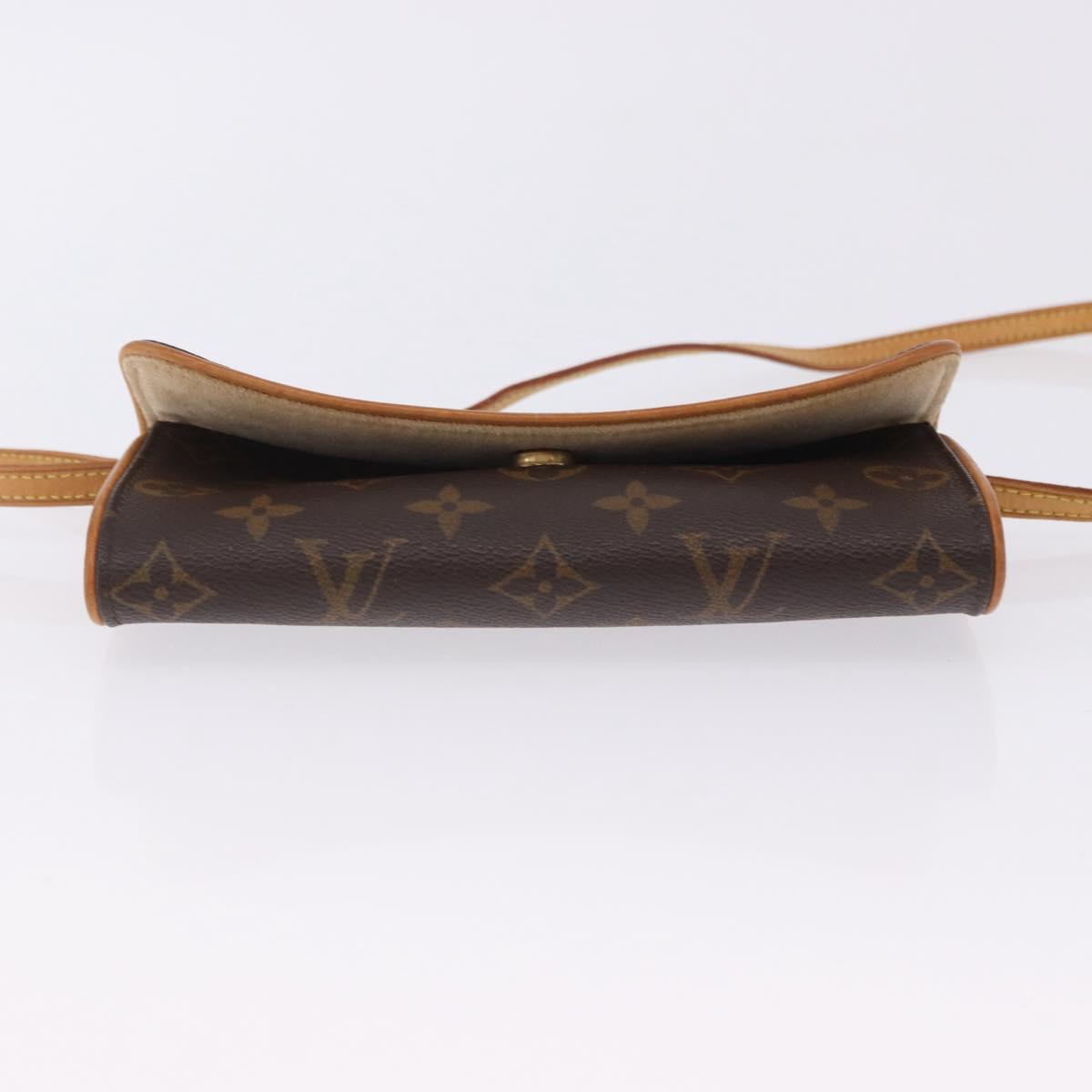 LOUIS VUITTON Monogram Pochette Twin PM Shoulder Bag M51854 LV Auth 203072A