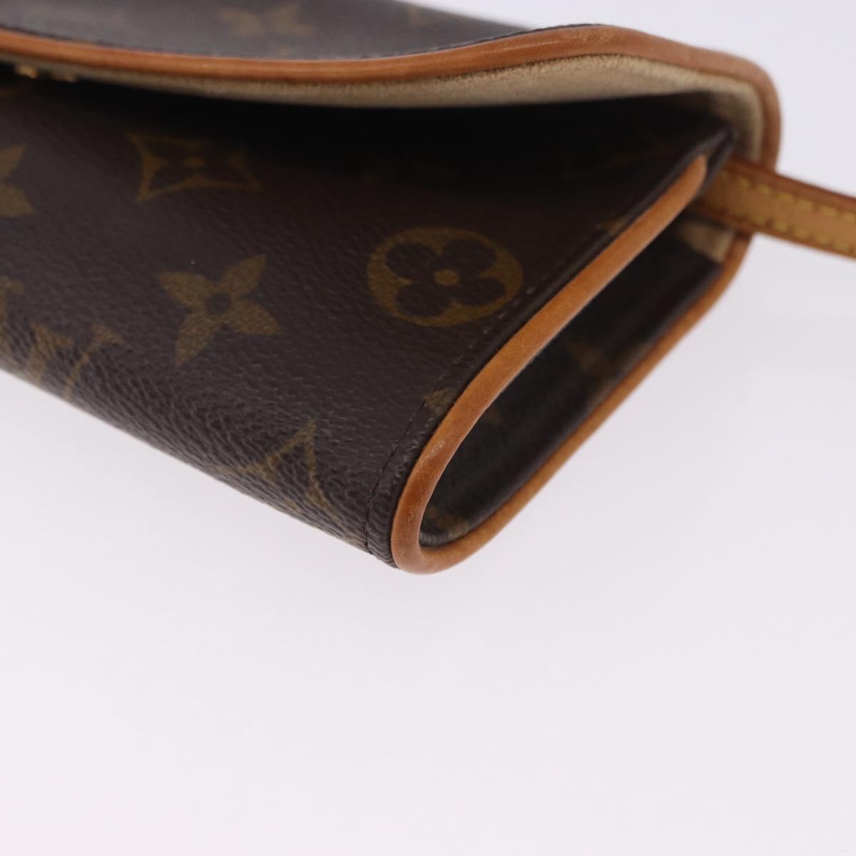 LOUIS VUITTON Monogram Pochette Twin PM Shoulder Bag M51854 LV Auth 203072A