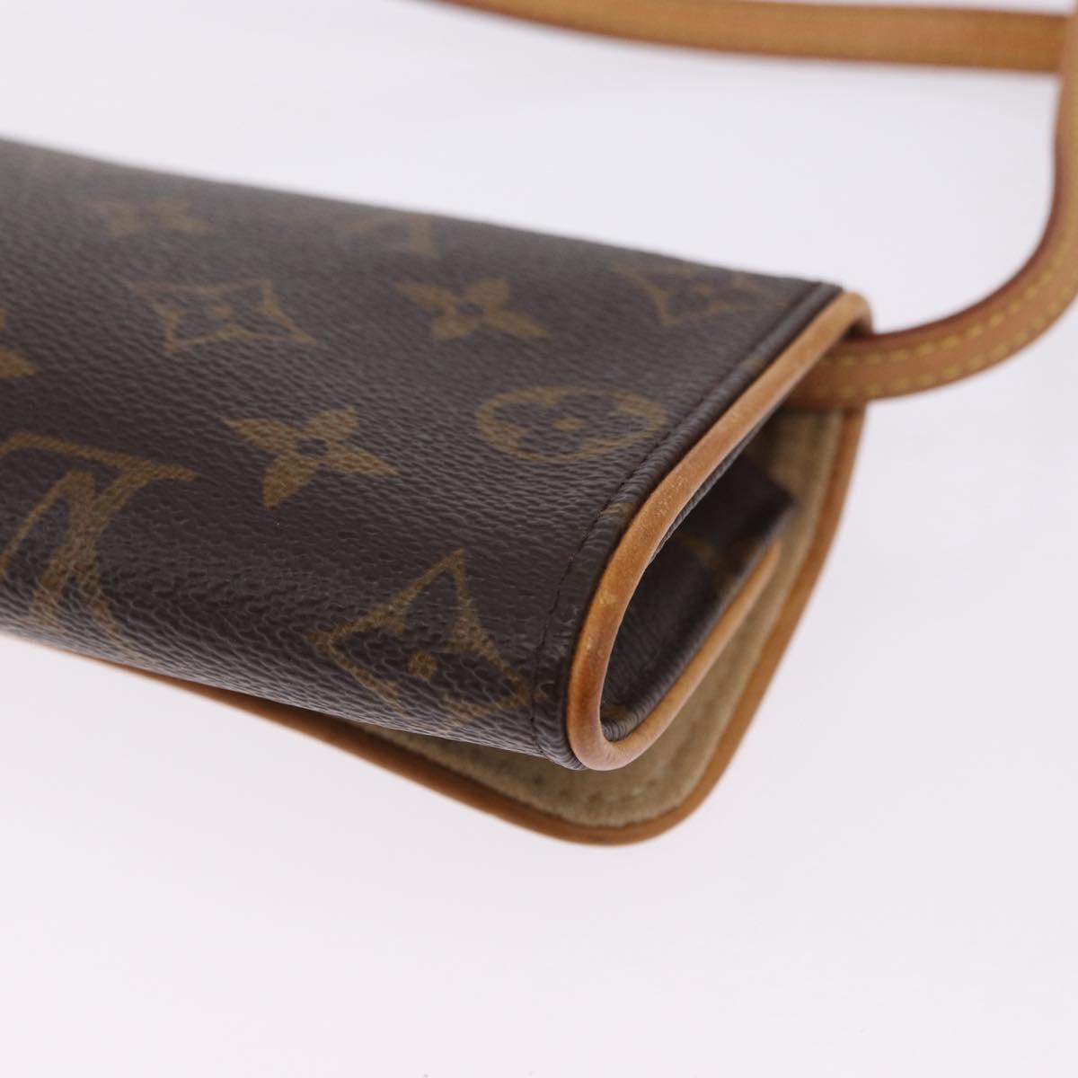 LOUIS VUITTON Monogram Pochette Twin PM Shoulder Bag M51854 LV Auth 203072A