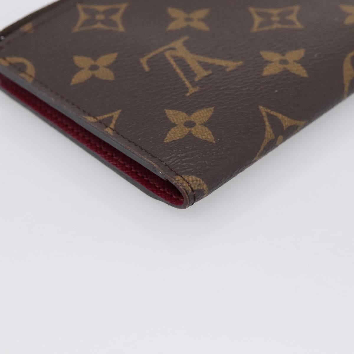 LOUIS VUITTON Monogram Portefeuille Adele Wallet LV Auth 203087A