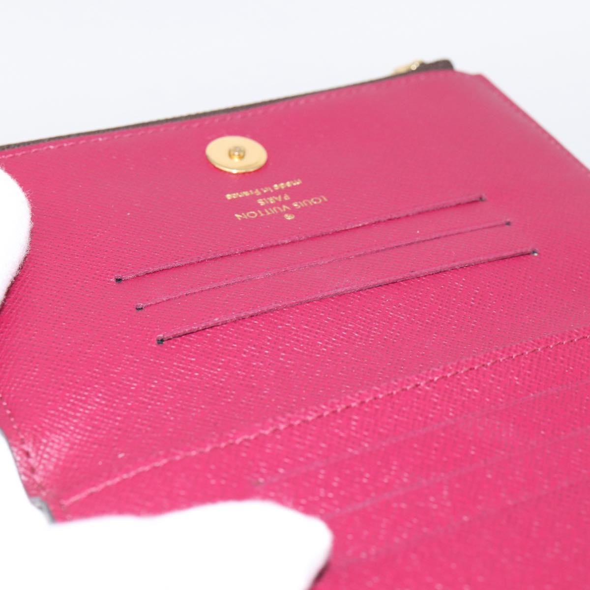 LOUIS VUITTON Monogram Portefeuille Adele Wallet LV Auth 203087A