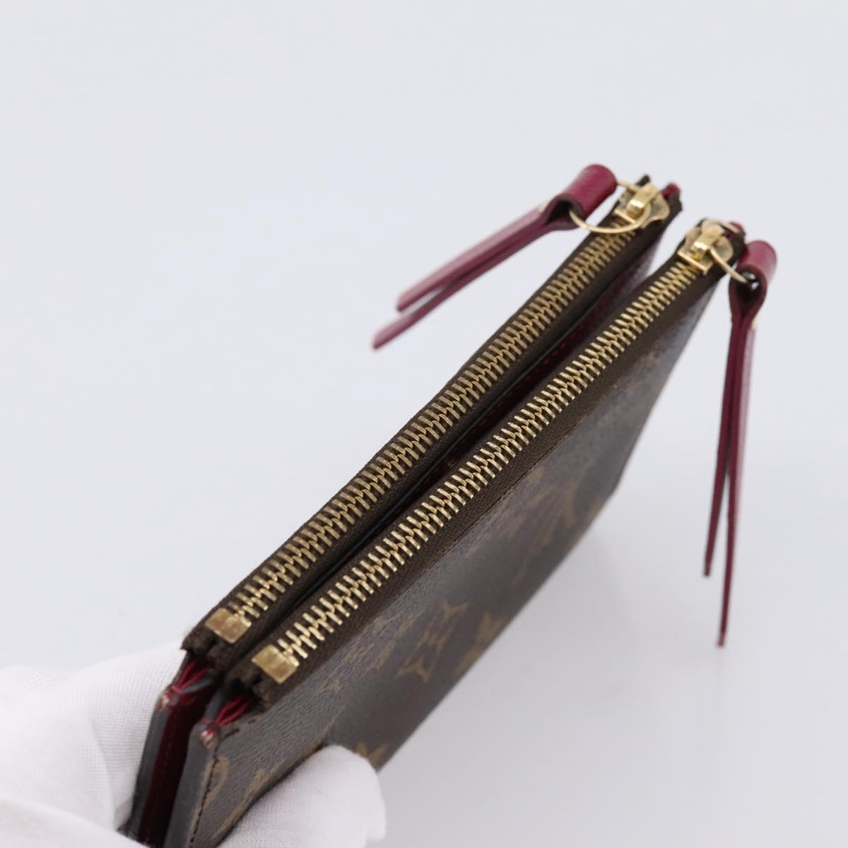 LOUIS VUITTON Monogram Portefeuille Adele Wallet LV Auth 203087A