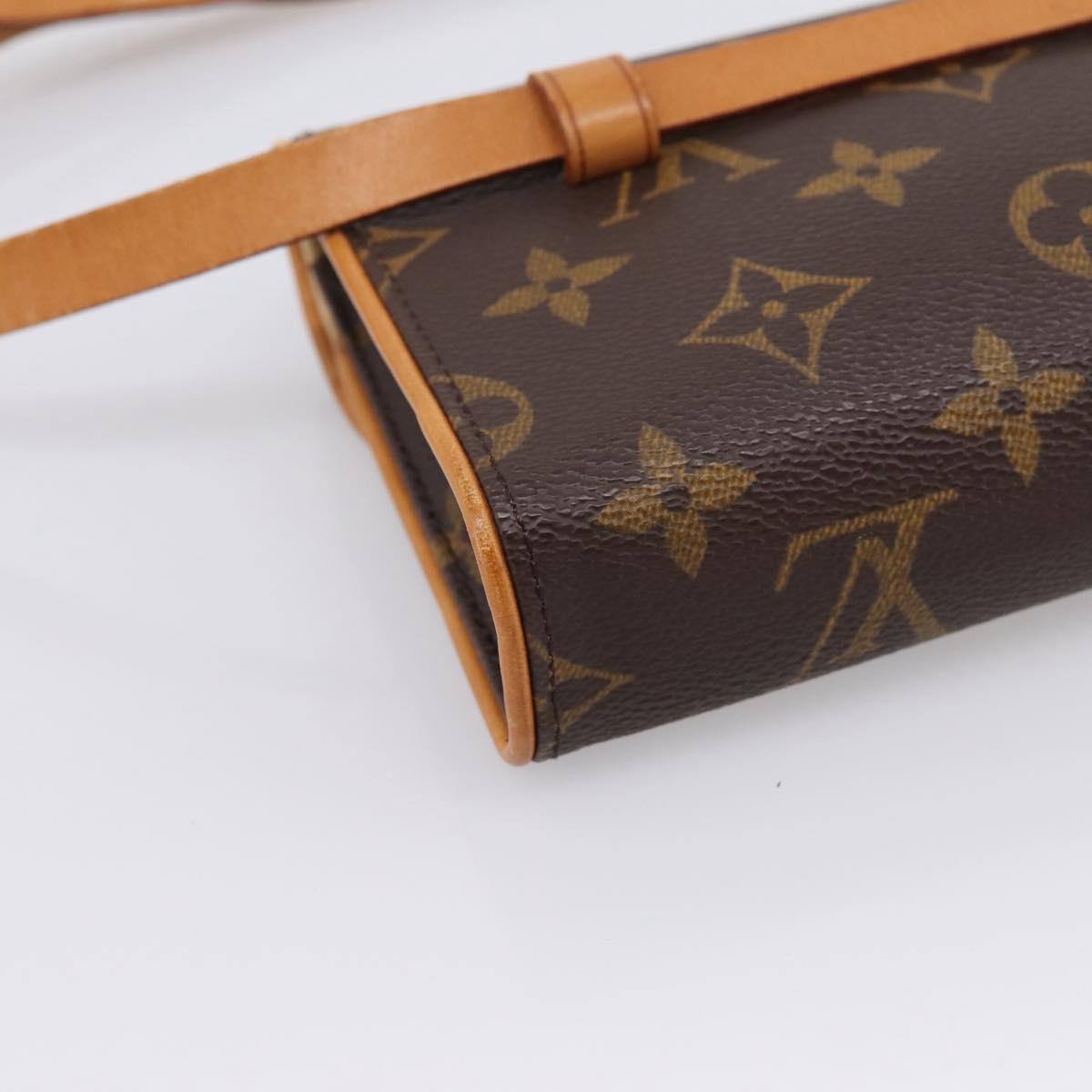 LOUIS VUITTON Monogram Pochette Florentine Waist Bag M51855 LV Auth 203093A