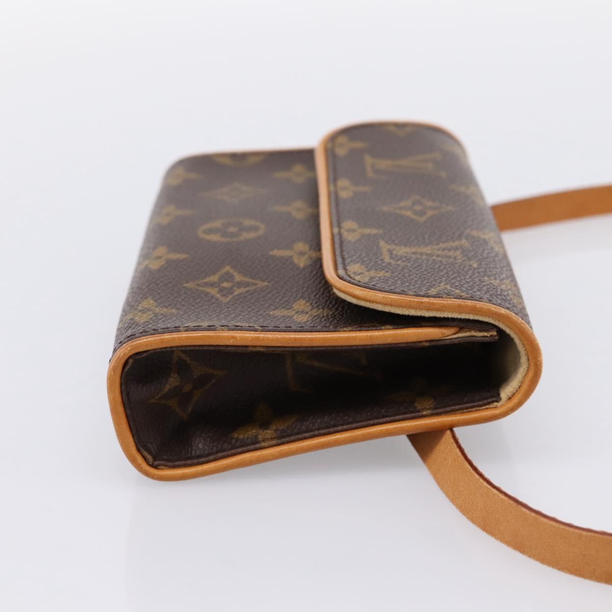 LOUIS VUITTON Monogram Pochette Florentine Waist Bag M51855 LV Auth 203093A