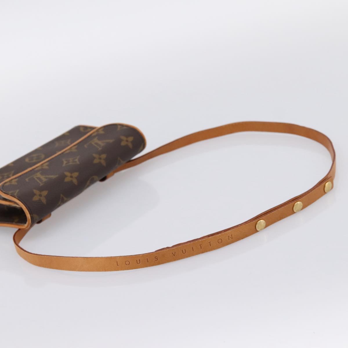 LOUIS VUITTON Monogram Pochette Florentine Waist Bag M51855 LV Auth 203093A