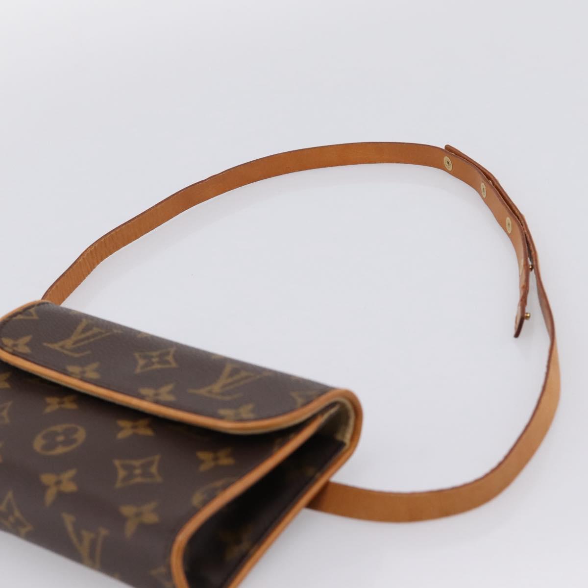 LOUIS VUITTON Monogram Pochette Florentine Waist Bag M51855 LV Auth 203093A