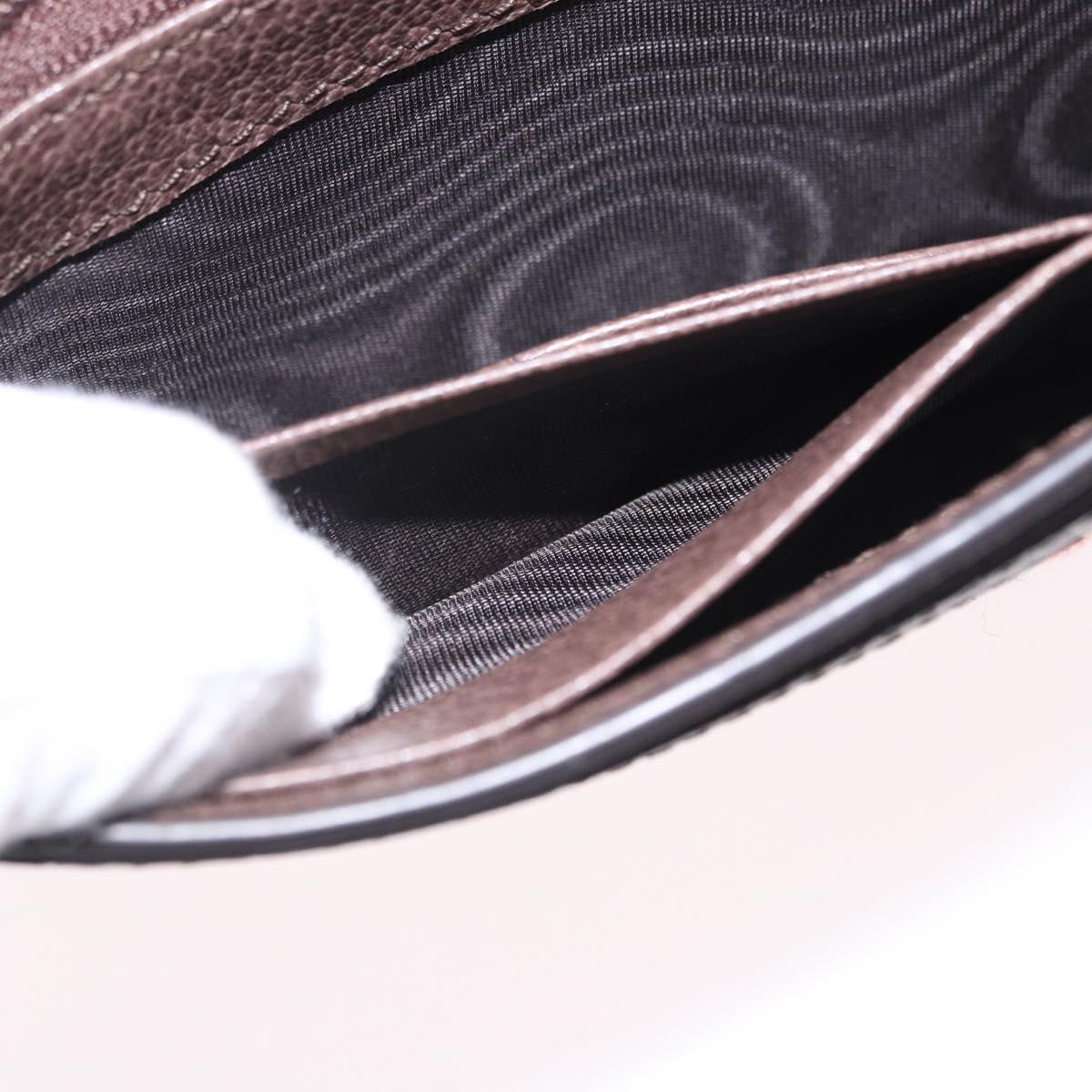 GUCCI GG Supreme Long Wallet PVC Beige Gold Auth 203095M