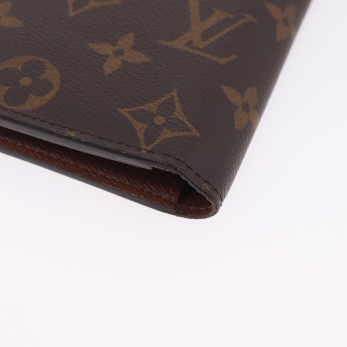 LOUIS VUITTON Monogram Portefeuille Braza Long Wallet M66540 LV Auth 203096