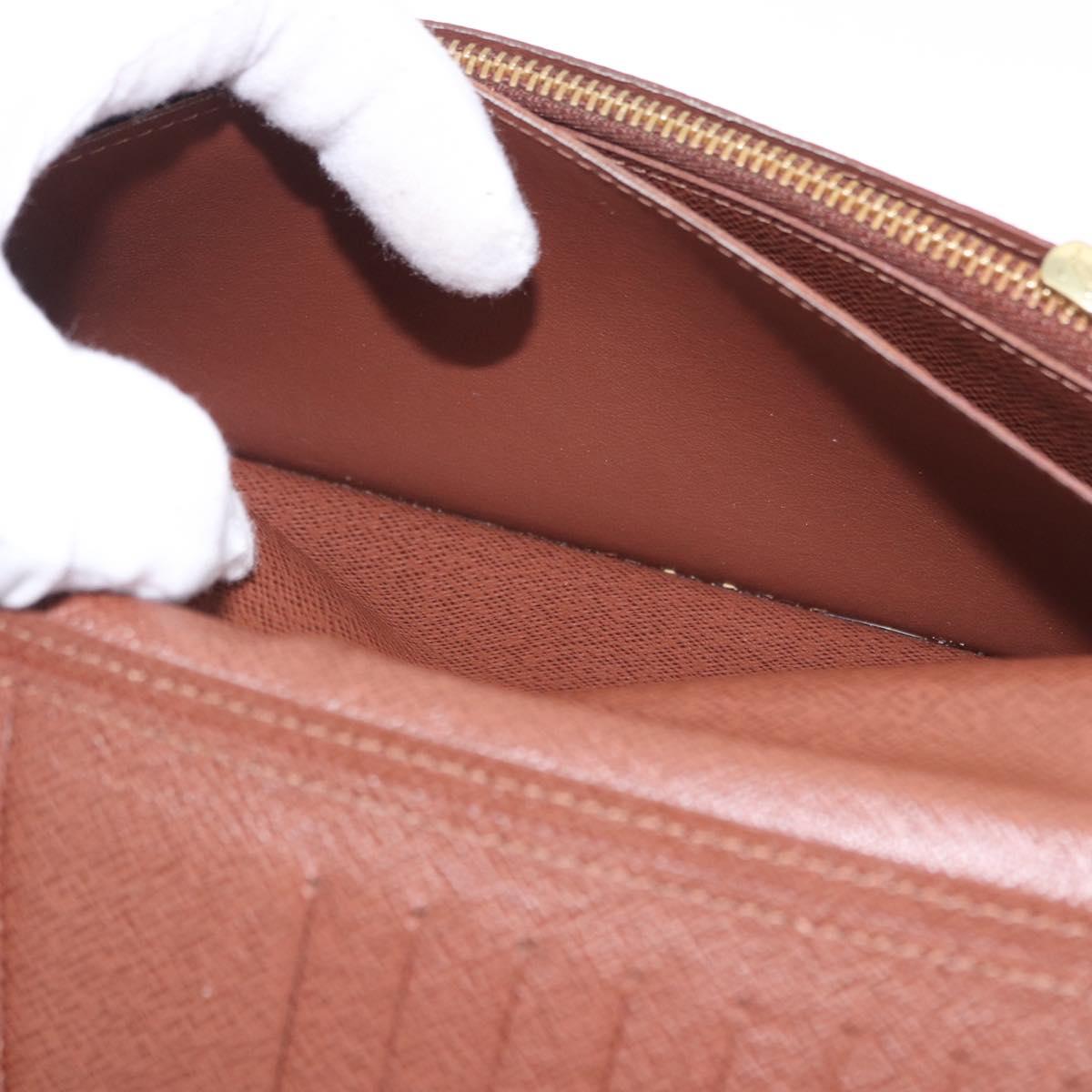 LOUIS VUITTON Monogram Portefeuille Braza Long Wallet M66540 LV Auth 203096