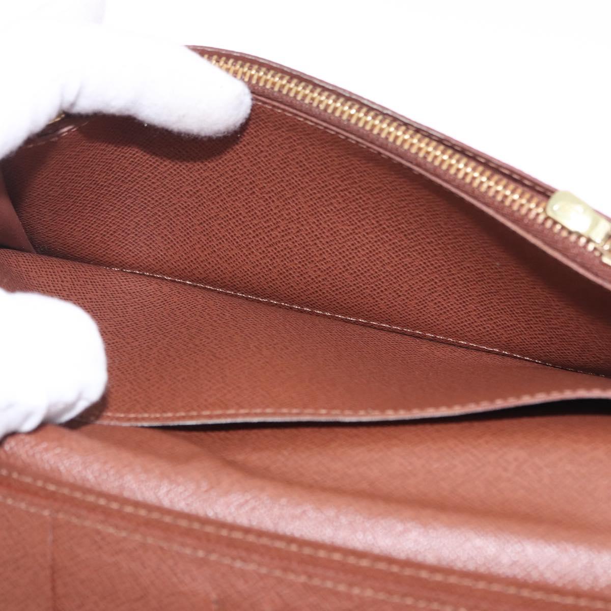 LOUIS VUITTON Monogram Portefeuille Braza Long Wallet M66540 LV Auth 203096