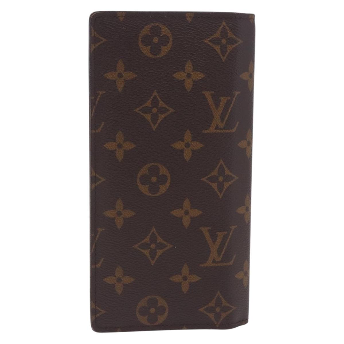 LOUIS VUITTON Monogram Portefeuille Braza Long Wallet M66540 LV Auth 203096