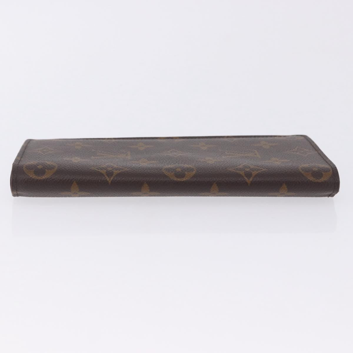 LOUIS VUITTON Monogram Portefeuille Braza Long Wallet M66540 LV Auth 203096