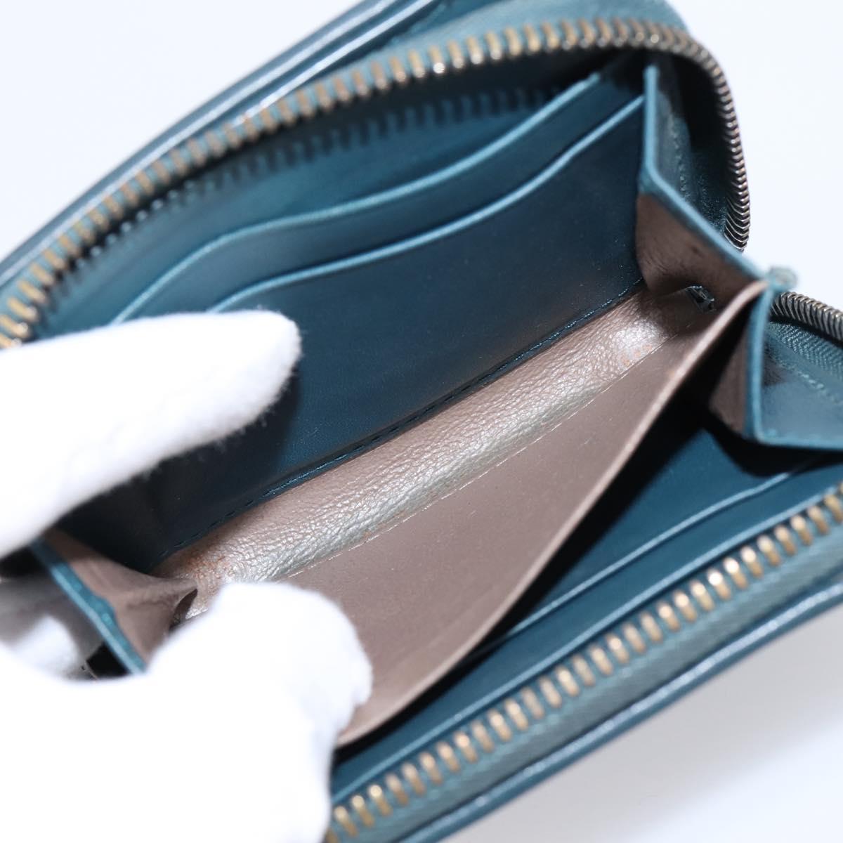 BOTTEGA VENETA INTRECCIATO Bifold Wallet Leather Blue Auth 203097
