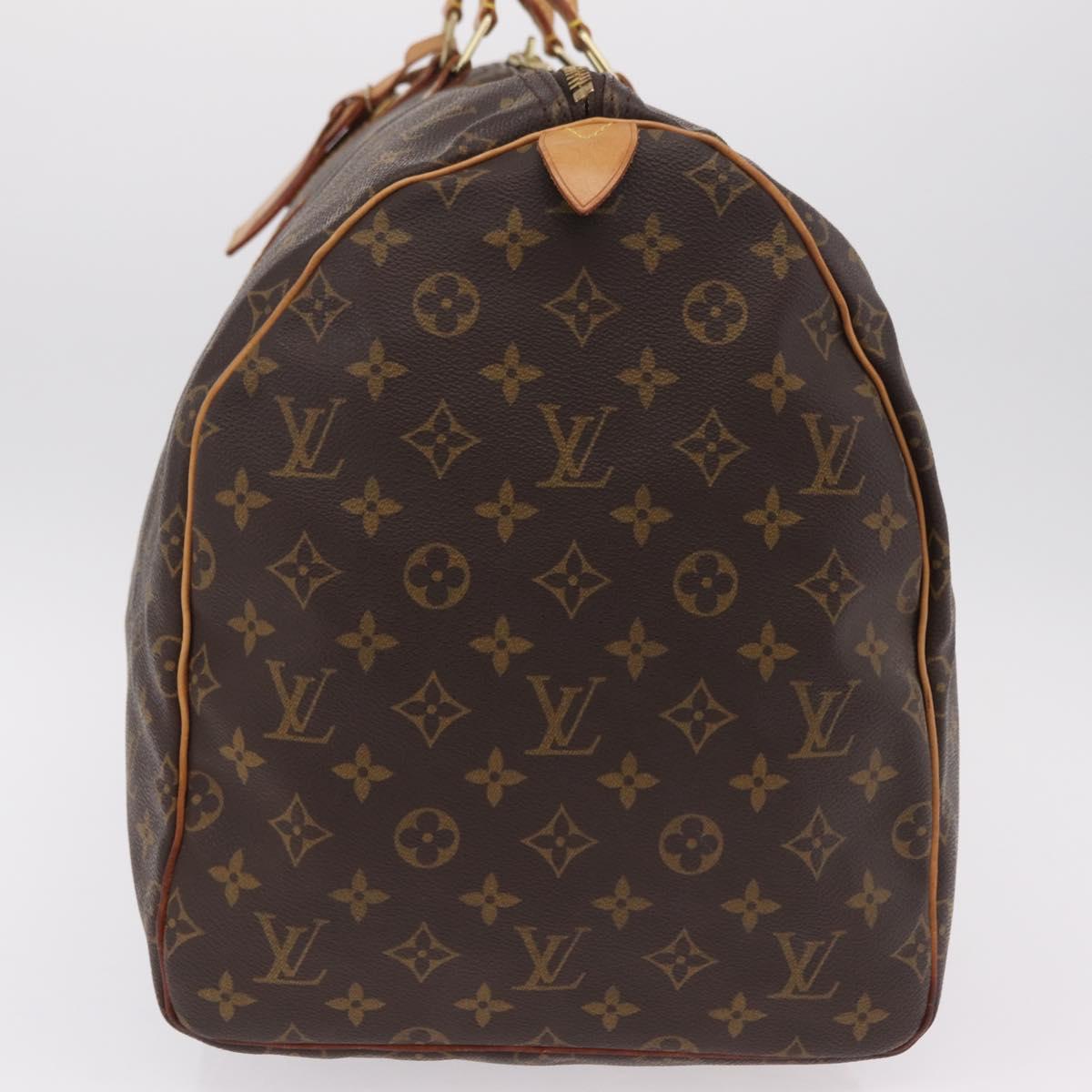 LOUIS VUITTON Monogram Keepall 55 Boston Bag M41424 LV Auth 203102A
