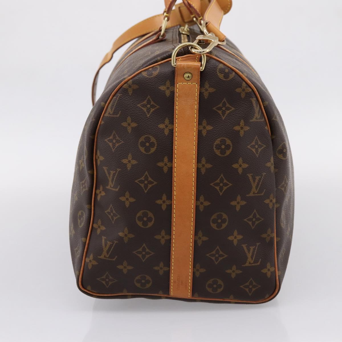 LOUIS VUITTON Monogram Keepall Bandouliere 50 Boston Bag M41416 LV Auth 203104V