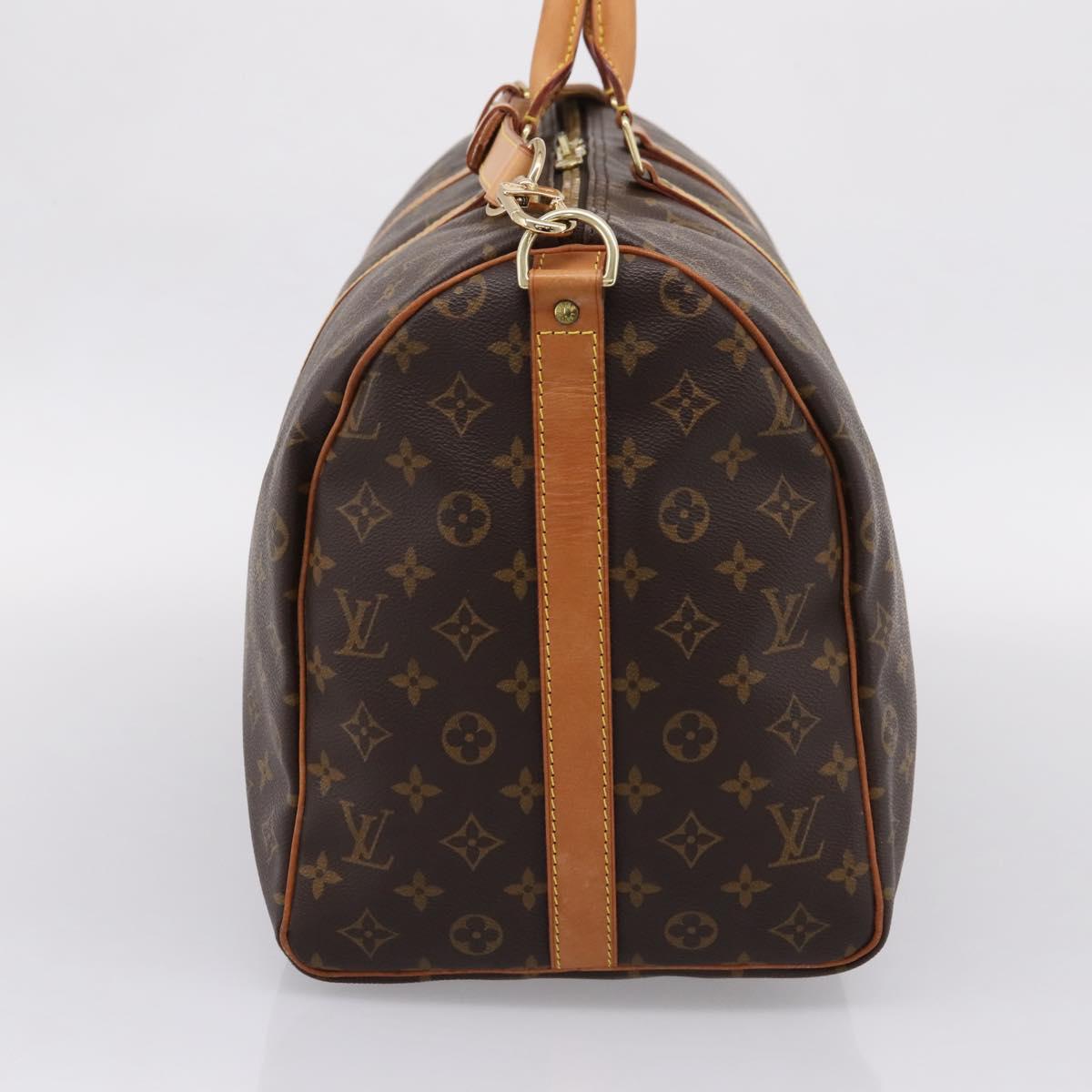 LOUIS VUITTON Monogram Keepall Bandouliere 50 Boston Bag M41416 LV Auth 203104V