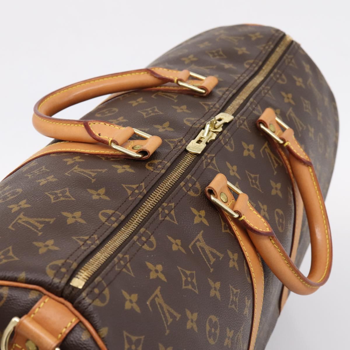 LOUIS VUITTON Monogram Keepall Bandouliere 50 Boston Bag M41416 LV Auth 203104V