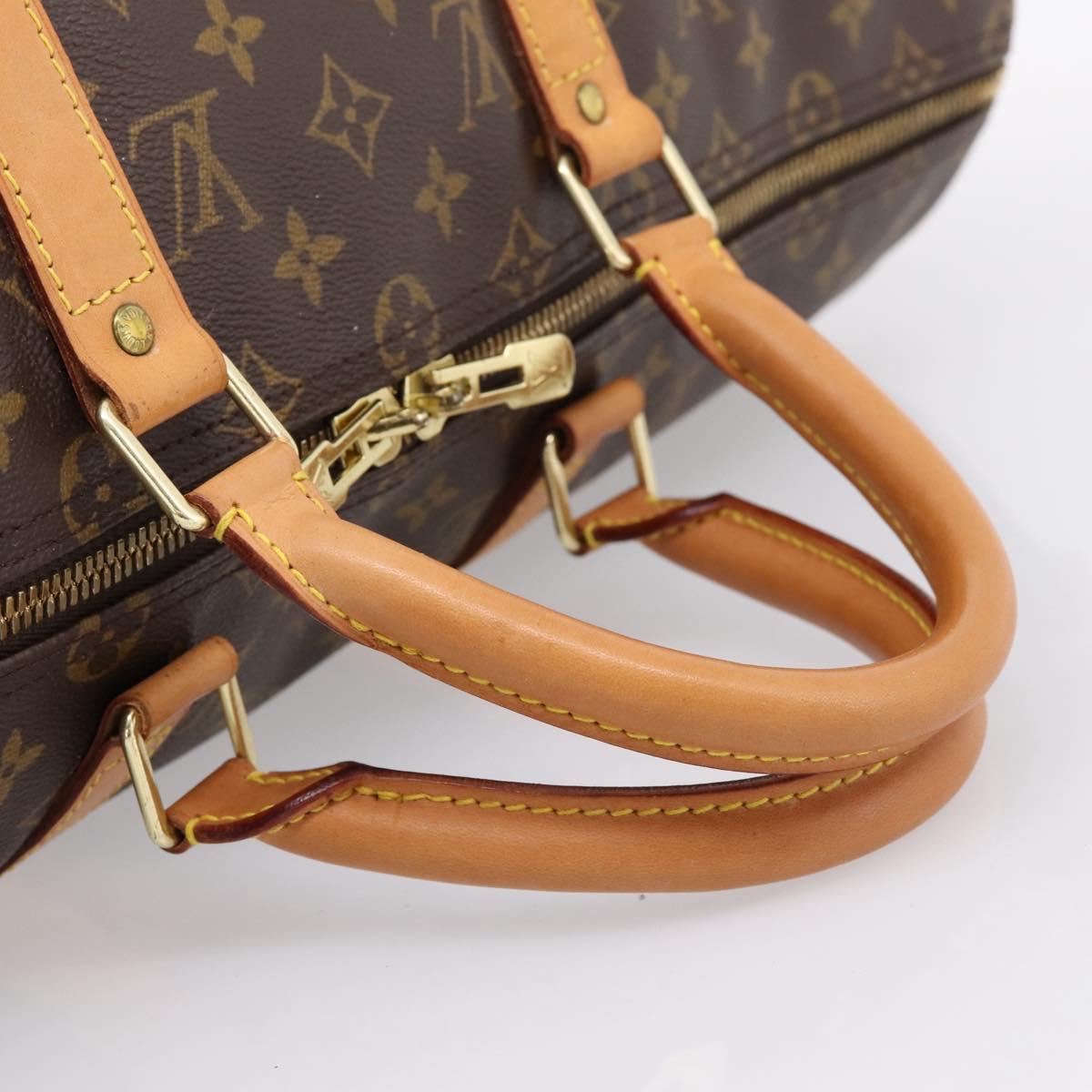 LOUIS VUITTON Monogram Keepall Bandouliere 50 Boston Bag M41416 LV Auth 203104V