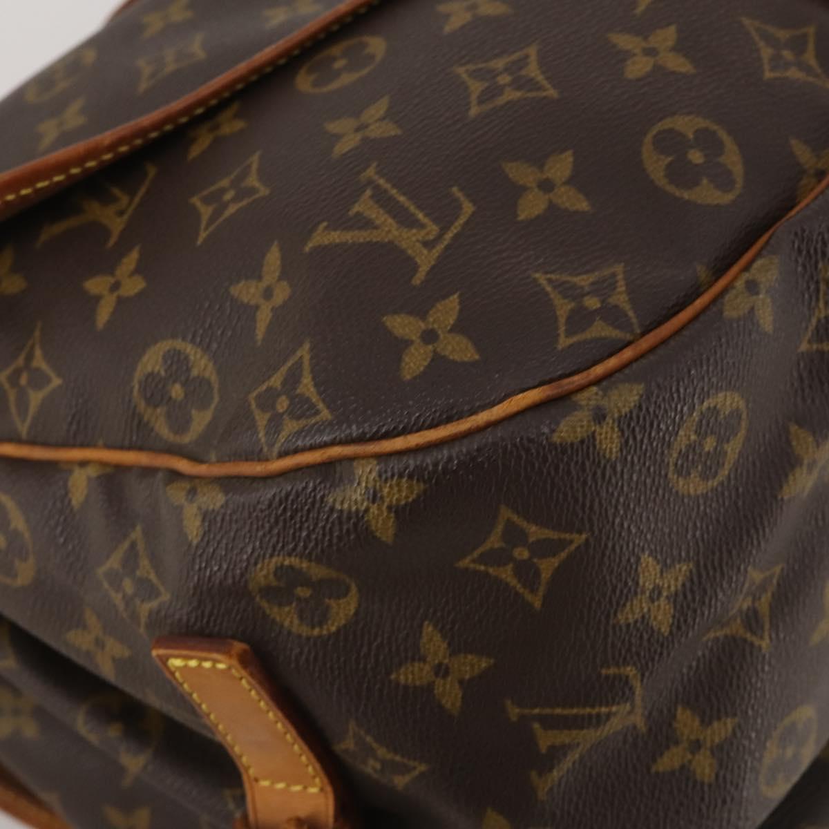 LOUIS VUITTON Monogram Saumur 35 Shoulder Bag M42254 LV Auth 203105