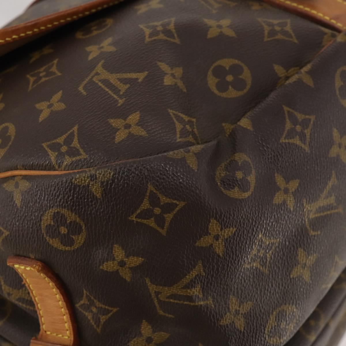 LOUIS VUITTON Monogram Saumur 35 Shoulder Bag M42254 LV Auth 203105
