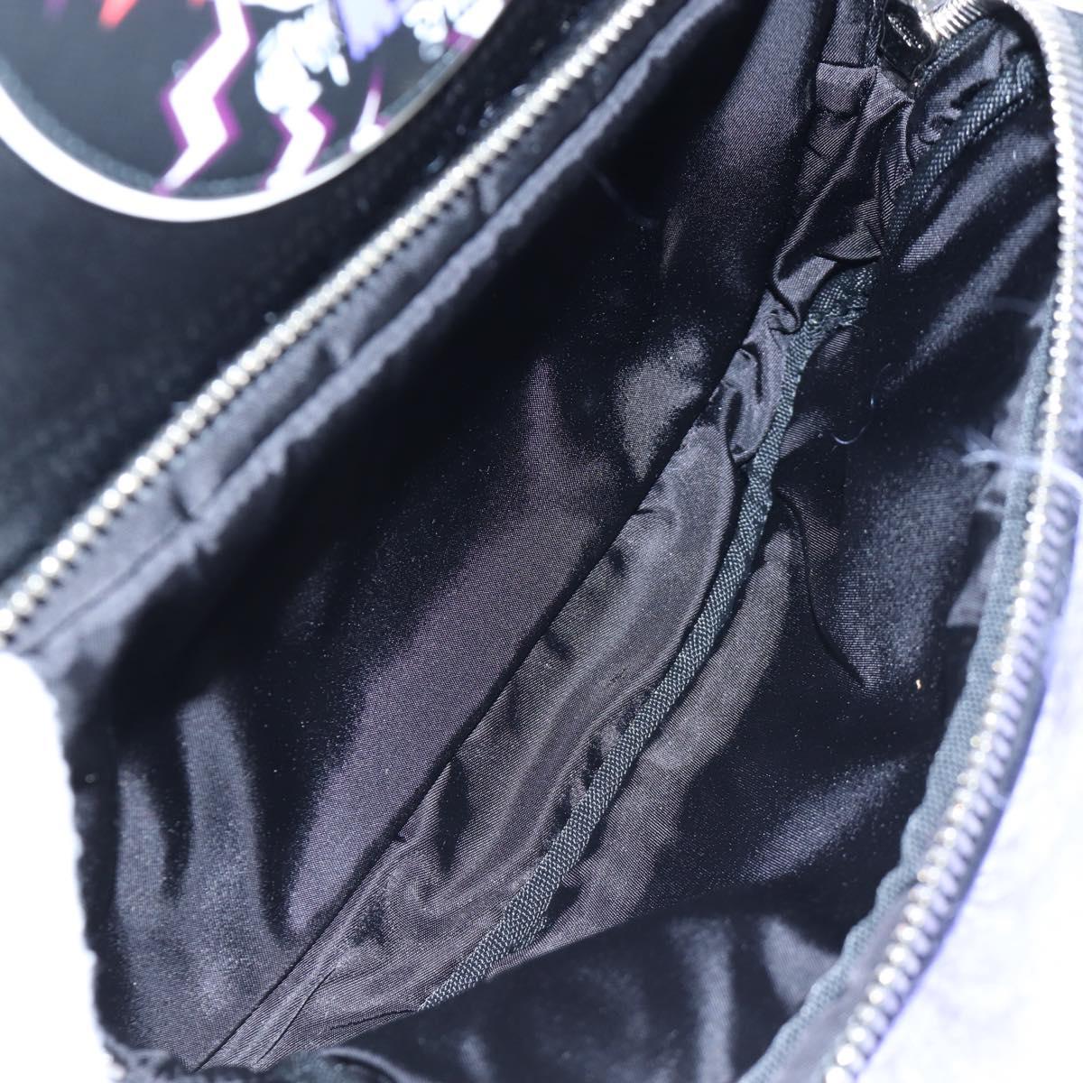 PRADA Frankenstein Backpack Nylon Black Purple Auth 203108M