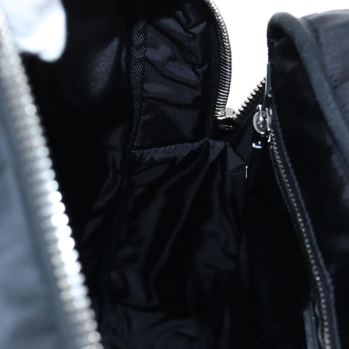 PRADA Frankenstein Backpack Nylon Black Purple Auth 203108M