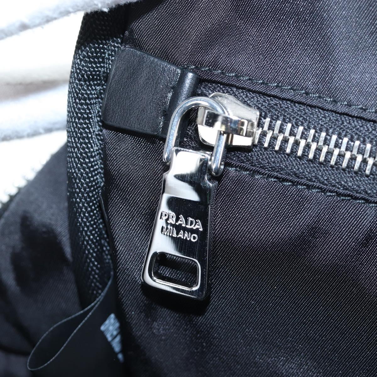 PRADA Frankenstein Backpack Nylon Black Purple Auth 203108M