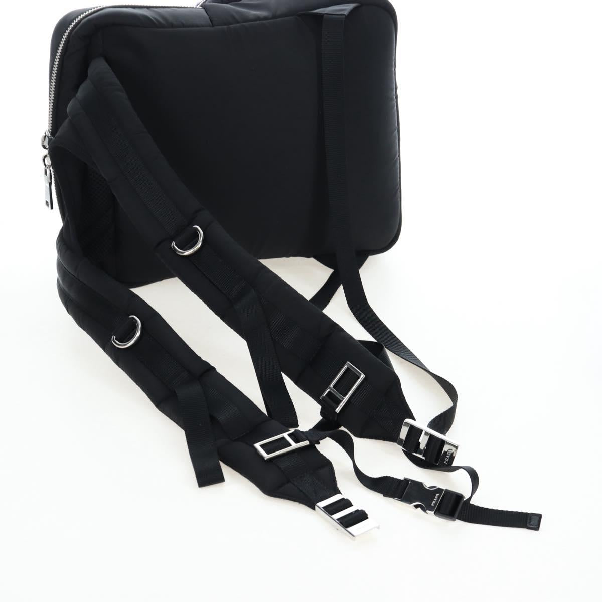 PRADA Frankenstein Backpack Nylon Black Purple Auth 203108M