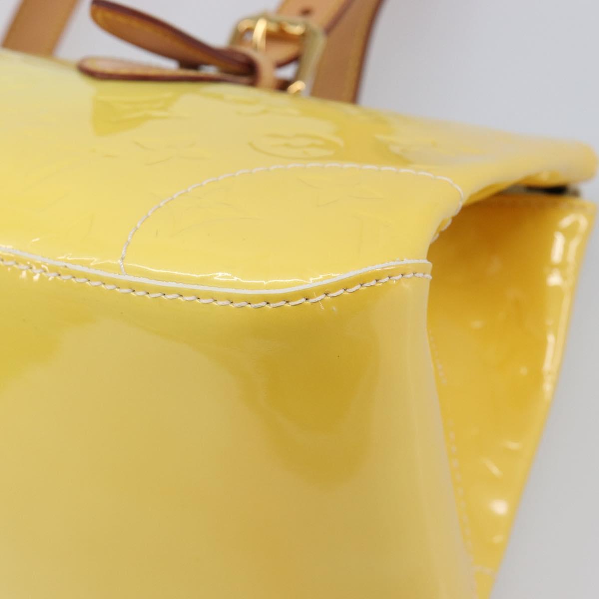 LOUIS VUITTON Vernis Rosewood Avenue Hand Bag Perle M93508 LV Auth 203109V