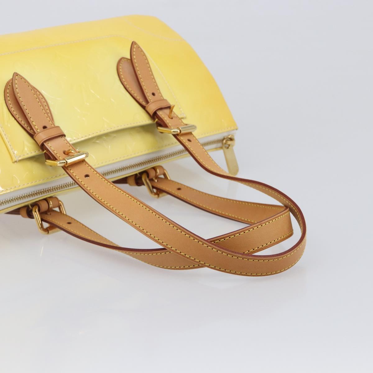 LOUIS VUITTON Vernis Rosewood Avenue Hand Bag Perle M93508 LV Auth 203109V