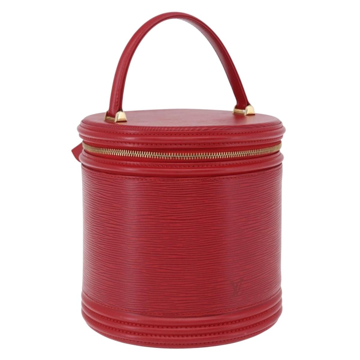 LOUIS VUITTON Epi Cannes Hand Bag Red M48037 LV Auth 203110V