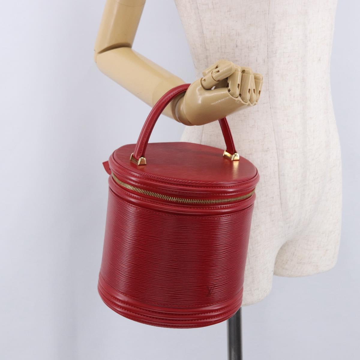 LOUIS VUITTON Epi Cannes Hand Bag Red M48037 LV Auth 203110V