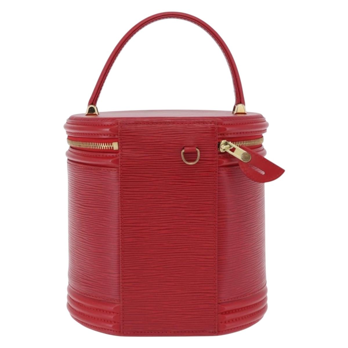 LOUIS VUITTON Epi Cannes Hand Bag Red M48037 LV Auth 203110V