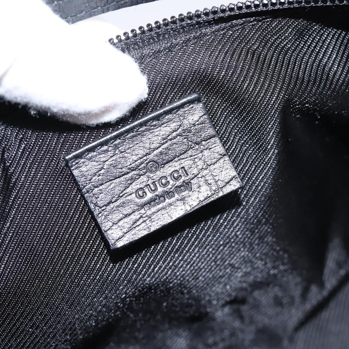 GUCCI GG Canvas Accessory Pouch Black 07198 Auth 203111A
