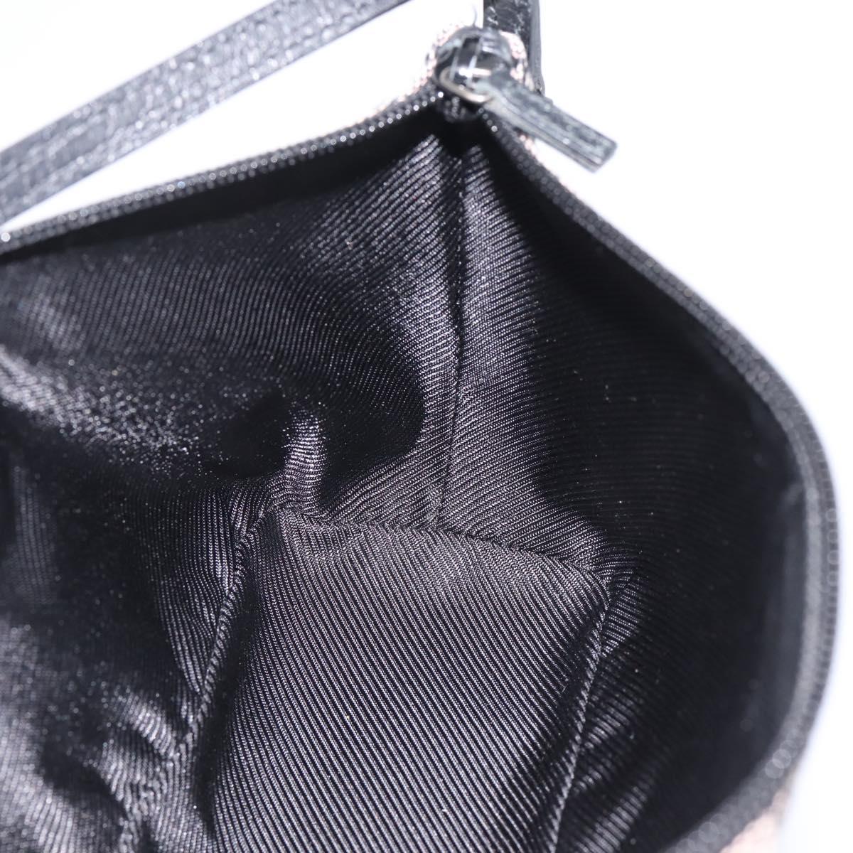 GUCCI GG Canvas Accessory Pouch Black 07198 Auth 203111A